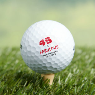 Balles De Golf Fabuleux Quarante-Cinq Anniversaire Personnalisé