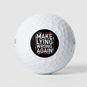 Balles De Golf Faire du Mensonge à Nouveau Faux Cadeau Résister A
