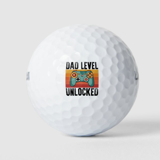 Balles De Golf Faire-part de grossesse Niveau papa déverrouillé N (Devant)