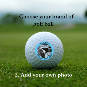 Balles De Golf Faire-part de grossesse Sonogramme de révélation d