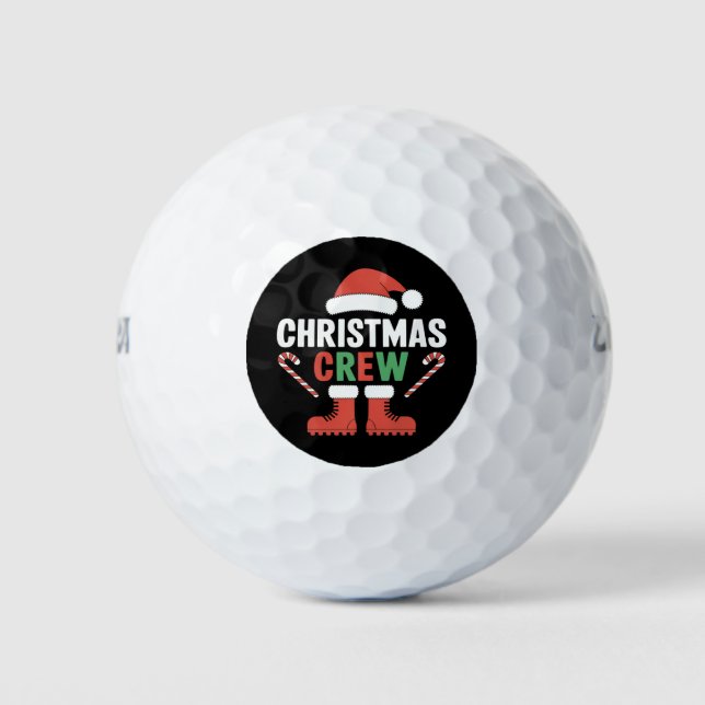 Balles De Golf Famille de jumelage Noël Crew Xmas Tree (Devant)