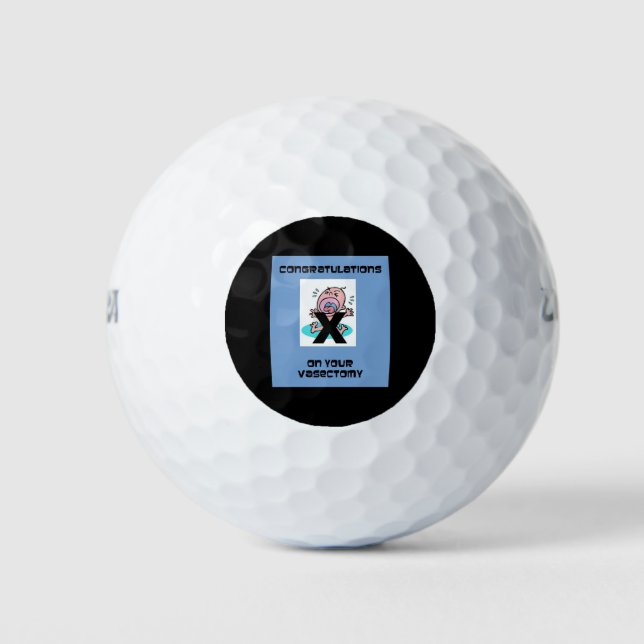 Balles De Golf Félicitations pour votre vasectomie - Plus de temp (Devant)