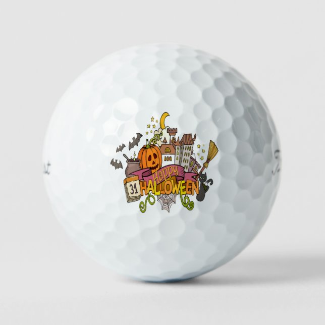 Balles De Golf Festival d'Halloween (Recto)