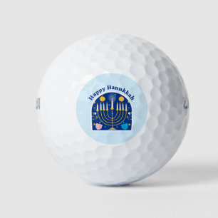 Balles de golf festives pour les fêtes de Hanouka