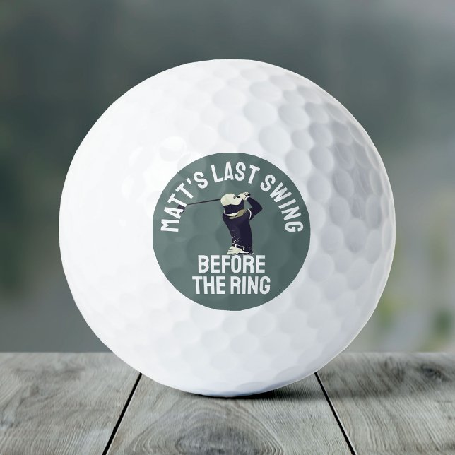 Balles De Golf Fête De Bachelor Personnalisée Favoriser Golf Voya (Créateur téléchargé)