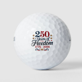 Balles De Golf Fête du 250e anniversaire de l'Amérique