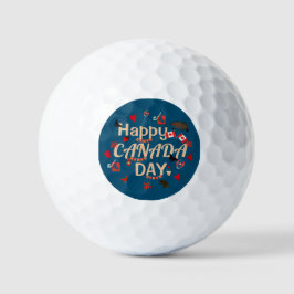 Balles De Golf Fête du Canada branchée