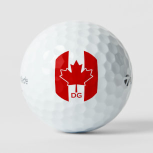 Balles De Golf Feuille d'érable du Canada paraphée