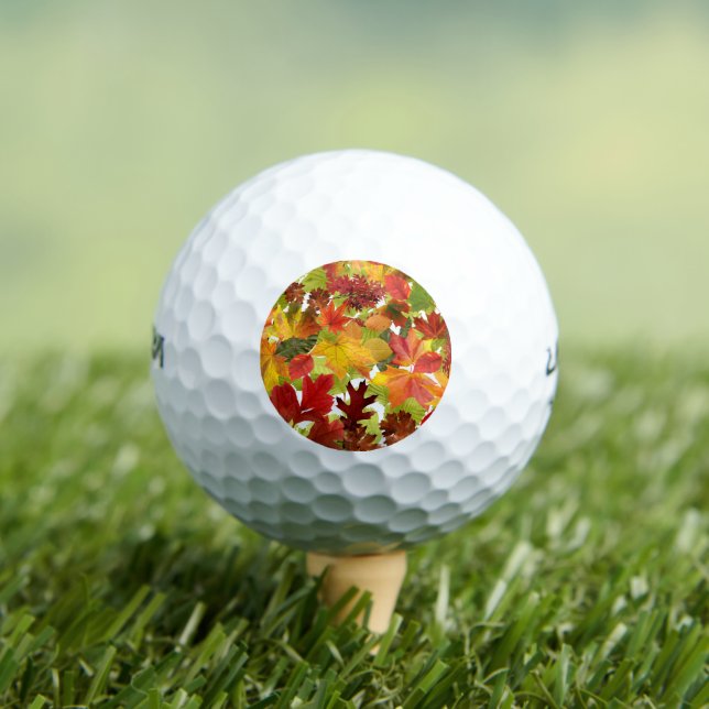 Balles De Golf Feuilles automnales d'automne (T-shirt Insitu)