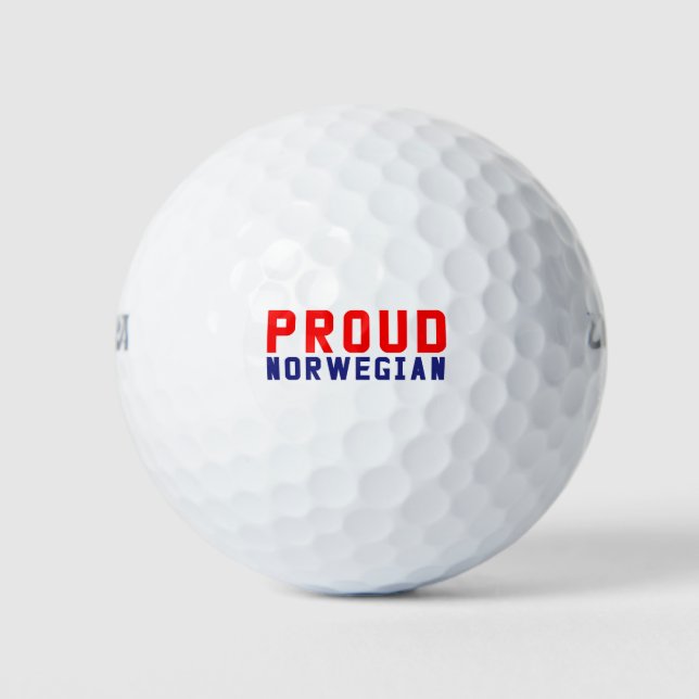 Balles De Golf Fière Norvégienne (Devant)