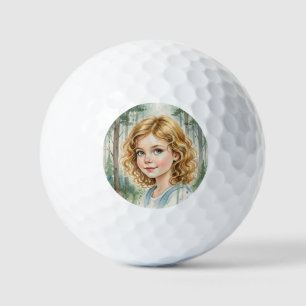 Balles De Golf Filles personnalisées Visage Drôle Fête Personnali