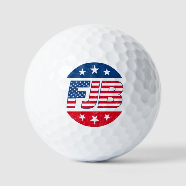Balles De Golf FJB drôle anti joe Biden Pro trump 2024 (Recto)