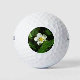 Balles De Golf Fleur de fraises sauvages