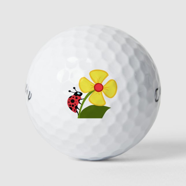 Balles De Golf Fleur Ladybug (Devant)