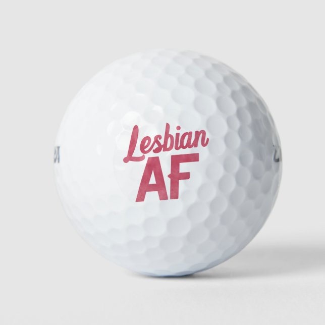 Balles De Golf Fleur LGBT Pride Fleur de l'AF lesbienne Gay Love  (Devant)