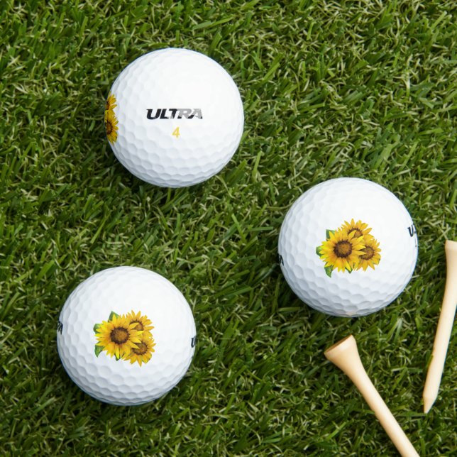 Balles De Golf Fleurs de soleil (Herbe in situ)