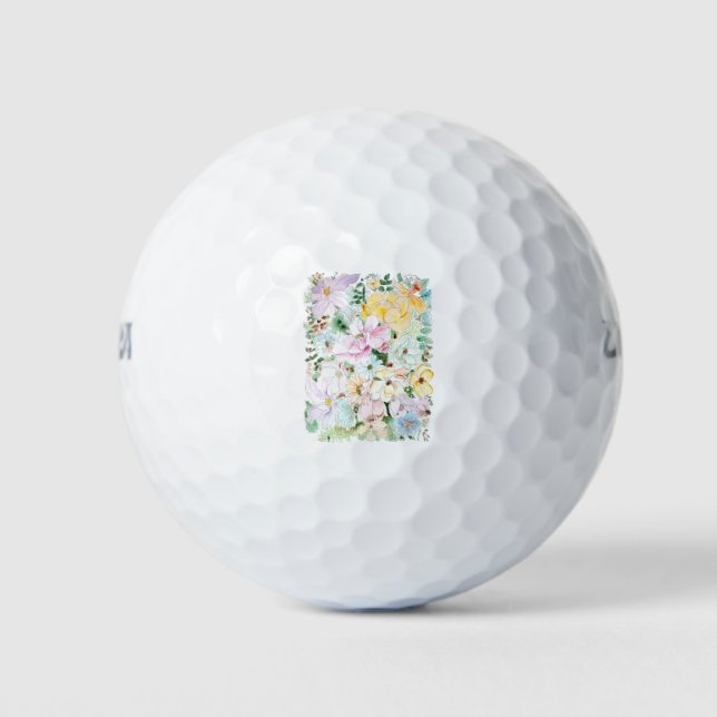 Balles De Golf fleurs et arrangement feuille 2021 (Devant)
