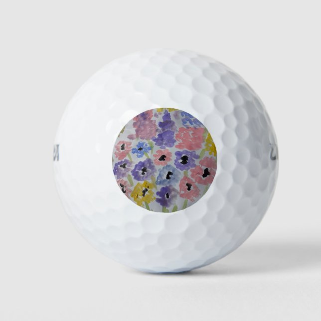Balles De Golf Fleurs sauvages d'été (Devant)