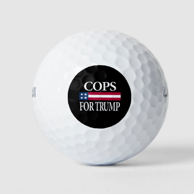 Balles De Golf flics pour trump (Devant)
