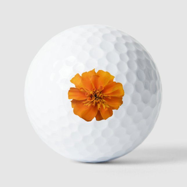 Balles De Golf Flower orange (Recto)