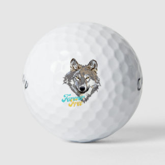 Balles De Golf Forever Free Wolf Head Golf Balls