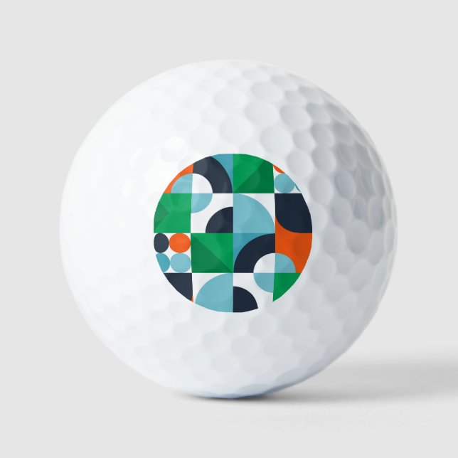 Balles De Golf Formes et formes simples Abstraites (Recto)