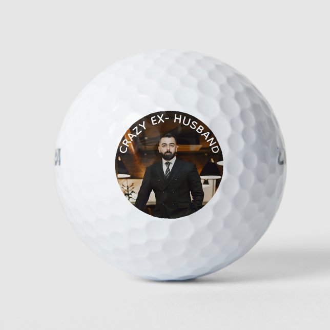Balles De Golf Fou Ex-Mari Amusant Photo Balls De Golf (Devant)