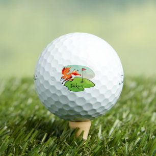 Balles De Golf Fox - Wild Animal Personnalisable Balls de Golf