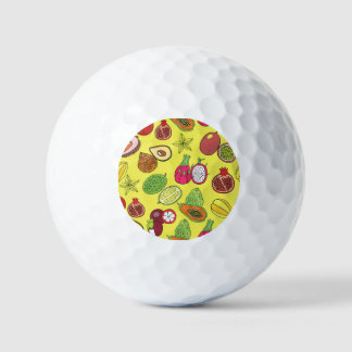 Balles De Golf Fruits exotiques tropicaux Motif à main
