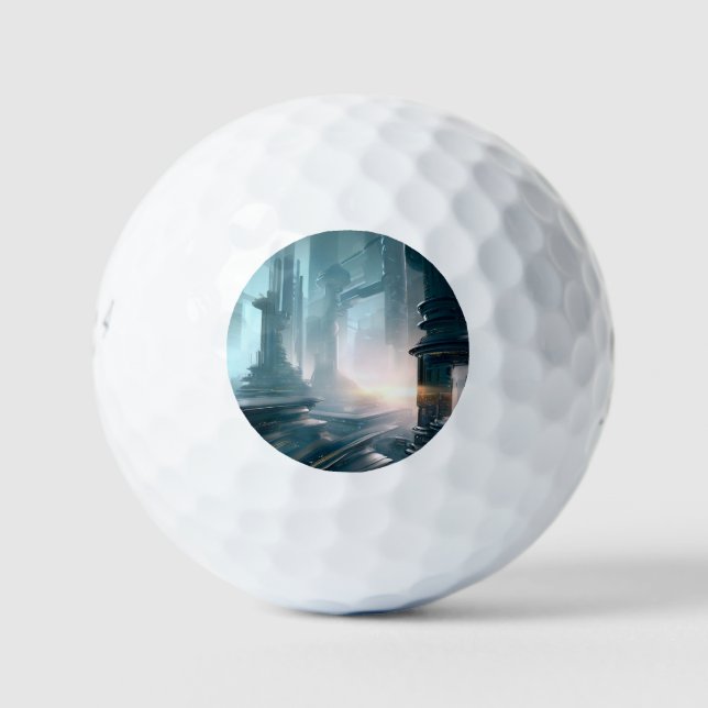 Balles De Golf FSF Futuristic City (4) (Devant)