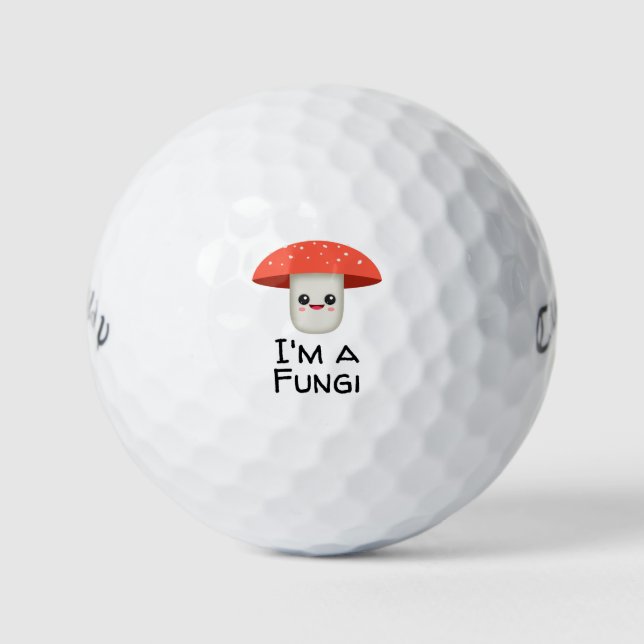Balles De Golf Fun Guy Fungi Champignons (Devant)