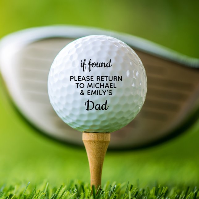 Balles De Golf Fun Papa Personnalisé (Créateur téléchargé)