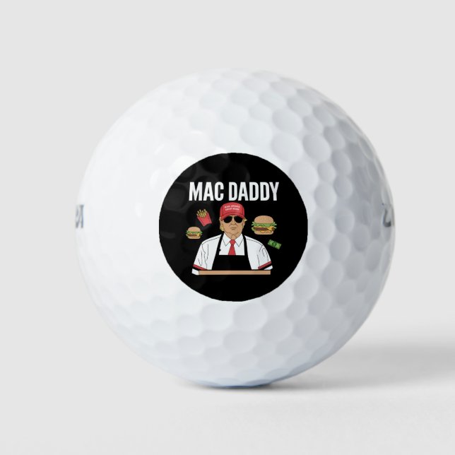 Balles De Golf Funky Trump Fries Fries Fries Mac Daddy (Devant)