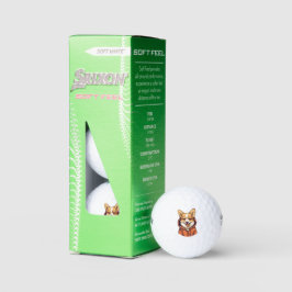 Balles De Golf Funny Corgi portant le Sweat - shirt à capuche