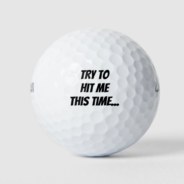 Balles De Golf Funny Golfer Gag Cadeau Golf Ball Set (Devant)