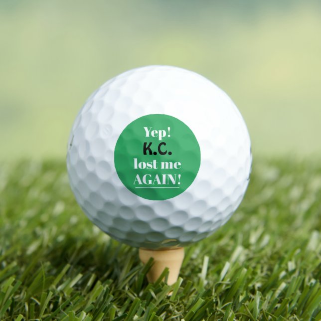 Balles De Golf Funny perdu à nouveau personnalisé (T-shirt Insitu)