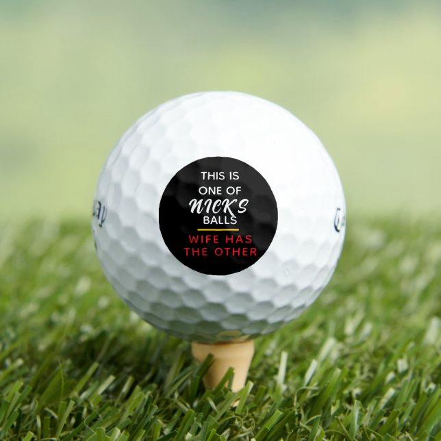 Balles De Golf Funny Personalized Lost Ball Message Golf Balls (T-shirt Insitu)