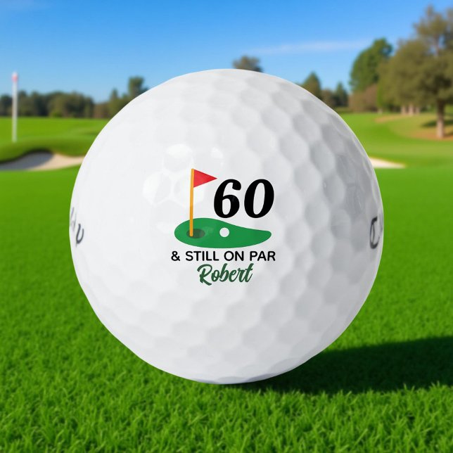 Balles De Golf Funny Personnalisé 60e cadeau d'anniversaire pour  (Créateur téléchargé)