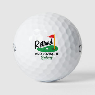 Balles De Golf Funny Retraité et l'aimer Retraite personnalisée