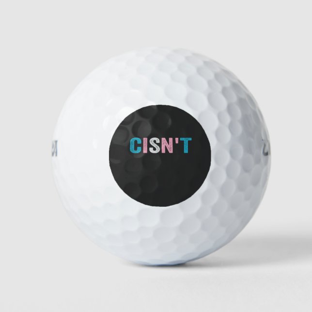 Balles De Golf Funny Transgender Pride ne peut pas LGBTQ Trans Fl (Devant)