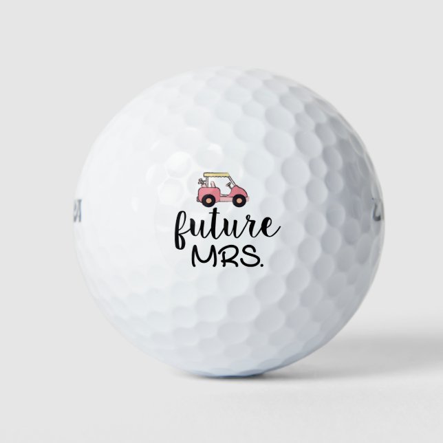 Balles De Golf Futur cadeau de Mme Mariage pour l'équipe de marié (Devant)