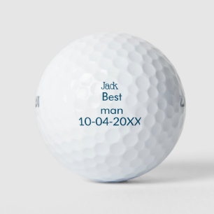 Balles De Golf garçon d'honneur témoin ajouter nom texte enterrem