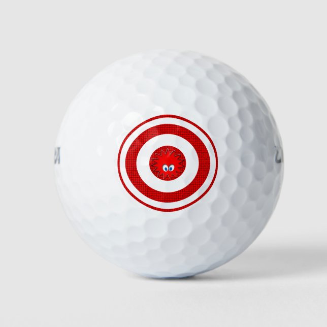 Balles De Golf Gardez les yeux sur la cible (Devant)