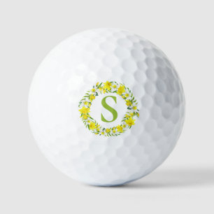 Balles De Golf Garland de jonquille jaune personnalisé