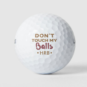 Balles De Golf Gars Drôles Humour Monogramme Nouveauté Ne Touchez