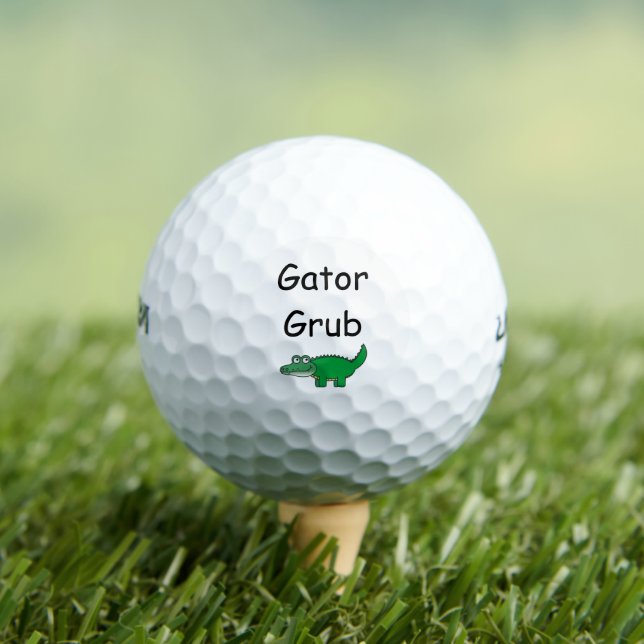 Balles De Golf Gator Grub Alligator Crocodile Nourriture (T-shirt Insitu)