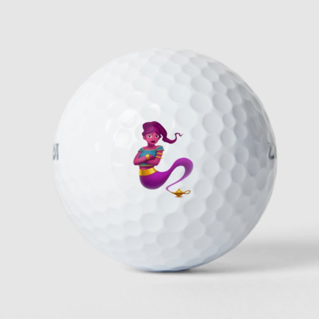 Balles De Golf Genie femme - Emoji (Devant)