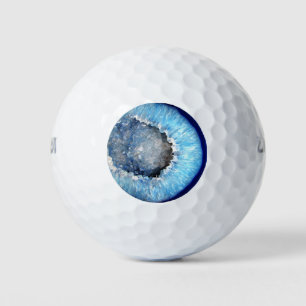 Balles De Golf Géode cristal bleu tombé
