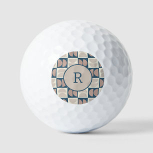 Balles De Golf géométrique moderne du milieu du siècle