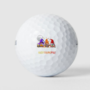Balles De Golf Gnomes Happy Hallothanksmas Halloween Christmas